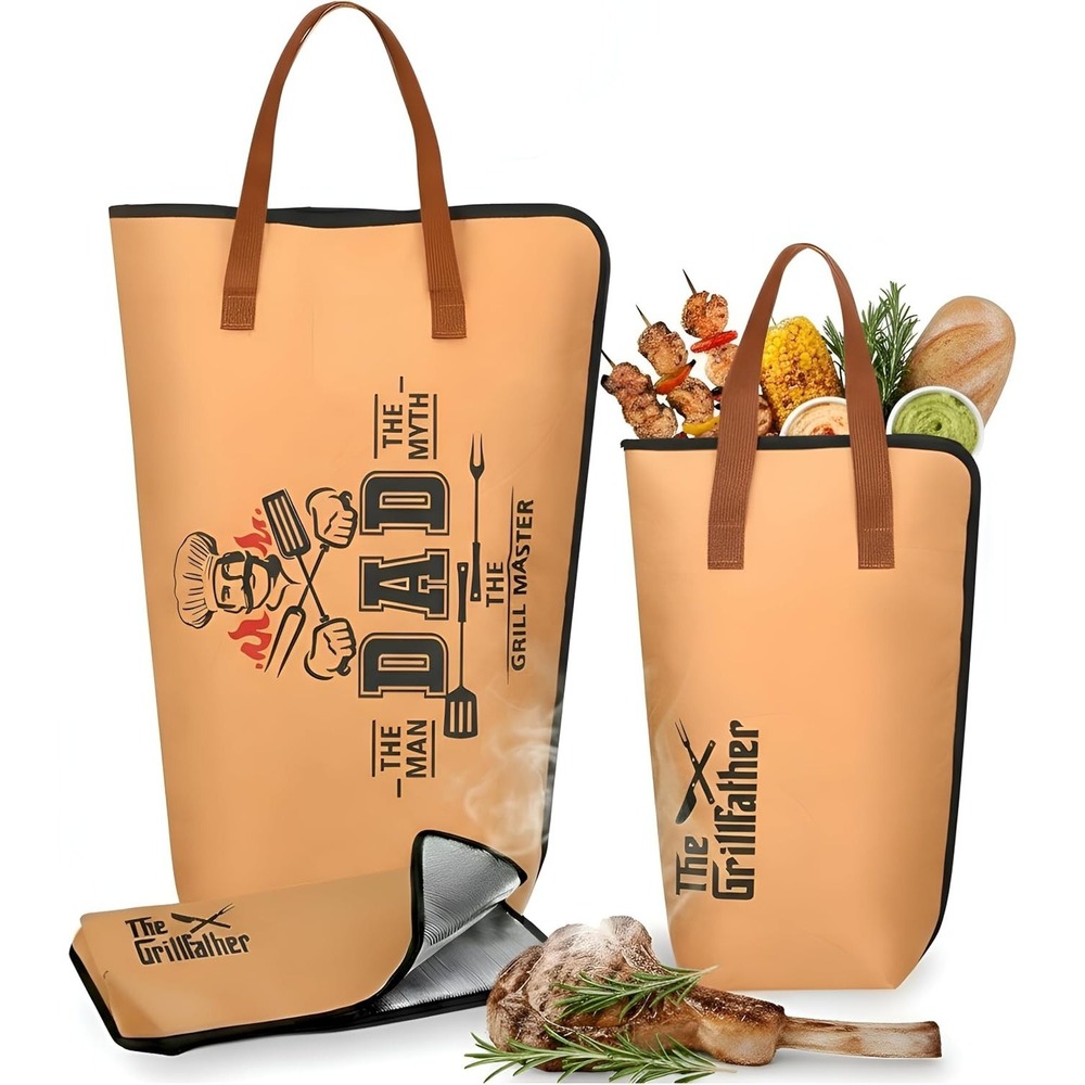 2 Pack Christmas Dad Gifts, 21&15 Inch BBQ Blanket for Resting Meat, Cool Gift f
